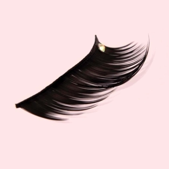 4 pairs Rhinestone False Eyelashes Black Falsies Strip Lashes Eyelash Extension - Picture 4 of 8